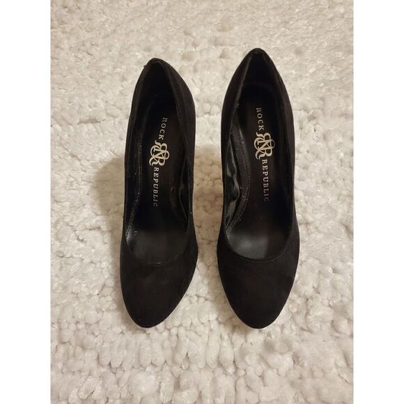 Rock & Republic black suade heels - Picture 2 of 8